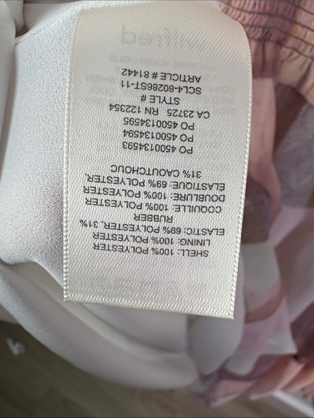 Aritzia Smocked Patchwork Mini Dress — Mauve & Blush Tones size S - Picture 10 of 14